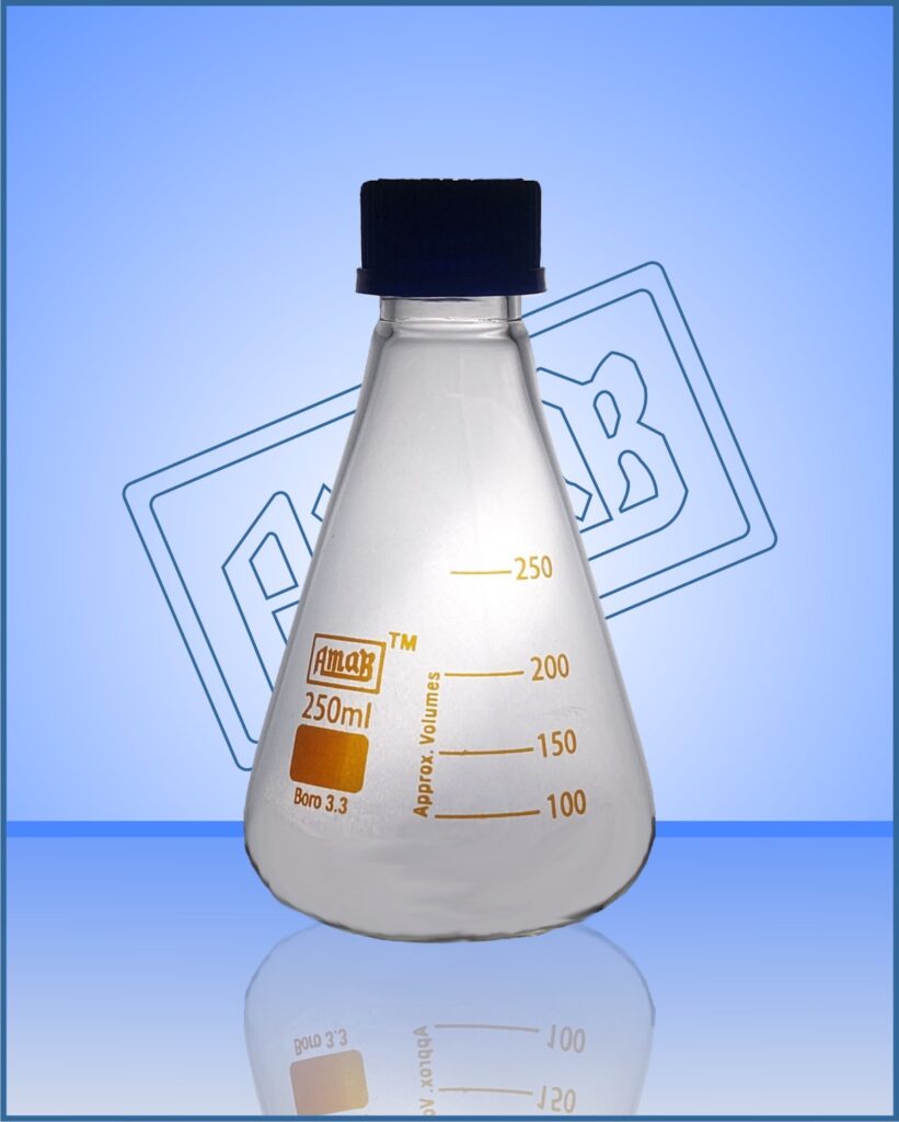 Conical Flask, with Screw Cap