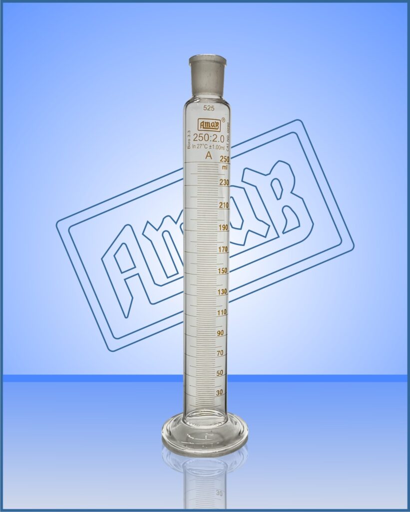 Measuring Cylinder Graduated Class A, with I/C Joint, Round Base