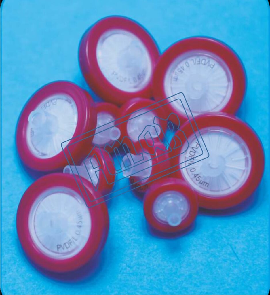 PVDF Syringe Filter (Non Sterile) Hydrophilic, Packed in Transparent  Plastic Jar
